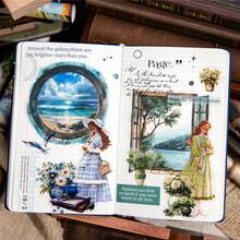 Natural Viewfinder Series Landscaping Handbook DIY Material Decoration Stickers 20 Sheets And 6 Selections,School Supplies,Back To School - Multicolor - View 2