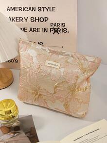 شنطه سفر اغراض سفر لوازم السفر اغراض السفر اشياء للسفر حقيبة نسائية شنط بحر شنطه صيف جامعةطقم خمسة أكياس مكياج محمولة محلاة بالأزهار الذهبية، حقيبة مكياج، حقيبة تجميل بسوستة متعددة الوظائف لحفظ مستحضرات التجميل والعناية بالبشرة والأحمر والزيت الشفاف وطلاء الأظافر والكريم اليدوي والفوط الصحية والعملات والمفاتيح والأغراض الصغيرة، حقيبة مكياج للسفر، حافظة تجميل، هدية عيد ميلاد، هدية الأم، هدية الشاهدة في الزفاف، هدية لأصدقاء مقربين، مستلزمات السفر والحياة اليومية - متعدد الألوان - مشاهدة 6