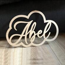 1 Stück personalisiertes Holz-Wolkenförmiges Namensschild, süße Wolken Dekoration für das Schlafzimmer, elegantes Schriftdesign, Heimdekoration, geeignet als personalisiertes Geschenk für wichtige Freunde, multifunktional, langanhaltend, dekorativ, wiederverwendbar, exquisit, stilvolle, hochwertige, farbige, moderne, individuelle, einzigartige, ideale Geschenke für ihn, ideale Geschenke für sie, Freund, Vater, Freundin, Mutter, Familie, Freunde, Teeraum, Zuhause, Garten, Büro, für Jahrestage, für Valentinstag, für Muttertag, für Geburtstage, für Vatertag, für Abschluss, für Hochzeiten, für Einweihung, Heimdekoration, personalisierte Handwerkskunst, Heim-Refresh