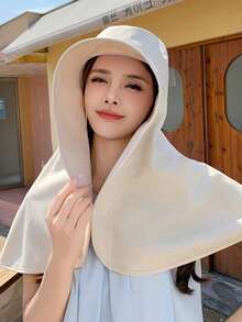 女士全覆盖防晒遮阳帽，带面罩，款式多样，适合夏季户外活动，防紫外线（注意：由于生产批次差异，颜色可能略有不同）滑雪面罩 - 遮陽帽 - 查看 5