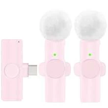 Wireless Lavalier Lapel Microphone For IOS TypeC Android Camera Plug-Play Professional Noise Reduction Recording Clip Mic For Creator Interview