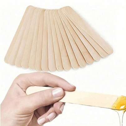 20pcs/100pcs Waxing Stick For Hair Removal, Wax Applicator Stick, Compatible With Wax Warmer, Wax Beans & Hair Removal Cream, For Face & Foot Disposable Use