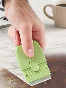 带保护盖的迷你刮刀便携式双头墙壁陶瓷清洁器瓷砖刮刀多功能清洁工具 - 彩色 - 查看 2