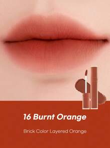 Rom&nd Romand BLUR FUDGE TINT 16 BURNT ORANGE, Romand Lipstick, Lip Gloss, Matte Lip Tint Light Weight, Cream Type, Spreadable Super Stay, High-Pigment Non-Drying Velvety, Matte Smudges Easily & Smoothly K-Beauty, Korean Makeup, GIFT, 5.0g/0.18oz