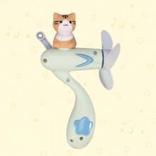 1pc Mini Handheld Fan - 6.3*3.54in Cute Animal Shaped Portable Fan, No Charging Needed - Lightweight PP Material For Outdoor, Travel, Summer Cooling Summer Cooling,Beach,Travel