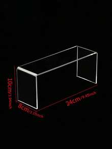 1pc Acrylic Multi-Tier Desktop Display Stand, Versatile Storage Rack For Figurines, Toys, Perfume, Cosmetics - Clear - View 17