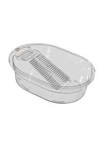 Transparent PET Laundry Tub With Detachable/Non-Detachable Washboard, Non-Slip Base Free Wall Hook - Scrubbing Basin For Efficient Clothes Washing, Suitable For Households Back To School