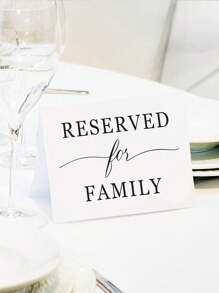 10 Stücke Reservierungskarten für Familien bei Hochzeiten, Tischkartensets für Verlobungs- und Empfangsfeiern, reservierte Tischschilder für Hochzeiten, Partys, Restaurants als Geschenkidee, Hochzeitsdekoration, Heimdekoration, Raumdekoration, Partybevorzugungen, Braut Geburtstag, Abschlussfeier Dekorationen, Partydekorationen, Junggesellinnenabschied