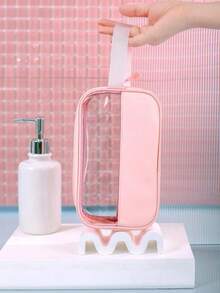 3 件/套防水 PVC 旅行化妆包、化妆刷收纳袋、化妆收纳包、洗漱包、度假和夏季的理想选择、透明化妆包、沙滩包、多功能行李包、适用于口红、唇线笔、化妆刷、眼影盘、内衣、牙膏、牙刷、化妆品、护肤品、眉笔、粉扑、梳子、指甲油、珠宝、香水、文具、数码产品浴室装饰化妆品收纳浴室配件返校