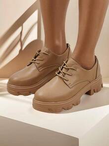 女鞋厚底 - 卡其色 - 查看 2