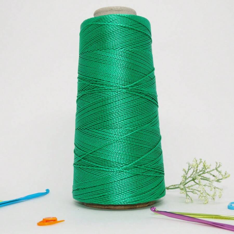 Queen Thick Polypropylene Crochet Thread Box Braids, Braids, Handmade Work 500 Meters - 綠旗 - 查看 1