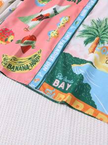 Conjunto informal de cordón con estampado personalizado estilo boho