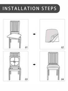 1pc/4pcs/6pcs Stretch Striped Elastic Seat Cover, Modern Minimalist Anti-Dirty Anti-Scratch Bench/Stool Slipcover Suitable For Dining Room, Living Room, Patio - Multicolor - View 8