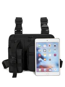 TIANDINGYU Fashionable Chest Bag With Multiple Pockets, Men Multi-Functional Chest Pack Bag, Can Hold Water Bottle, Phone, Keys, Outdoor Sports Chest Pouch, Tactical Vest Pack, Portable And Non-Slip - Multicolor - View 10