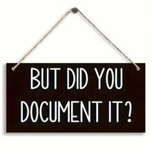 1pc/2pcs "BUT DID YOU DOCUMENTIT" Hanging Sign Wall Art Deco Wooden Board Painting For Office Study And Bedroom, Home Decor, Wall Decor