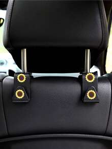 1pc/2pcs Car Hooks Interior Seats Rear Multifunctional Invisible Storage Small Hooks Cartoon Car Storage Interior Supplies - one-size - View 4