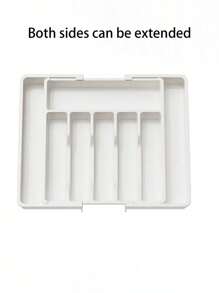 1pc/5 intervalos bandeja organizadora de gaveta de talheres, armazenamento de talheres de plástico para gaveta de cozinha, divisor de suporte de talheres e utensílios para colheres, garfos, facas, utensílios de mesa, organizador de utensílios, organizador de colheres, organizador de cozinha