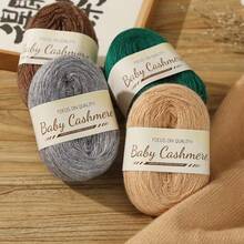 3pcs/Pack 50g/Pc Cashmere Yarn For Hand Knitting Warm Sweater, Scarf, Cardigan, Shawl