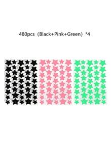1120/840/560/280 Pcs Star Stickers, Back To School,Halloween & Christmas Decoration Stickers, Colorful Five-Pointed Star Stickers For Party, Holiday Photo Decoration, Face Decor Stickers (1 Sheet Per Color), For Decoration Only (Not For Makeup)2000/1400/160/80/40