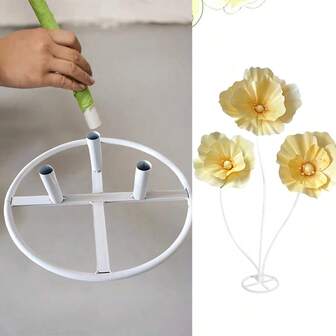 1 st modern kransbas av smidesjärn är perfekt för bröllop och heminredning Festliga blomsterställ lämpliga för mors dag och examensceremoni Stora dekorativa blomsterstativ i järn