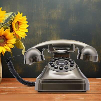 HaroldDol Retro Phone, Antique Phones Corded Landline Telephone Retro Telephone Old Fashioned Corded Phones, Business Phones Home Office Decor