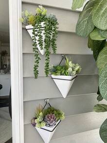 Set de 12 piezas/2 sets de Macetas de madera rectangulares con plantas suculentas artificiales, decoración para centro de mesa, decoración de alféizar de ventana, una variedad de plantas realistas sin maceta, textura de plástico realista de tallos de cactus y suculentas para decoración del hogar, decoración de eventos y fiestas, regalos para el Día de la Madre, cumpleaños y graduación (color aleatorio) - Multicolor - Ver 10