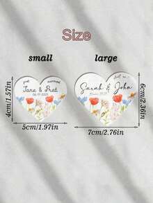Customized Wedding Tags, Heart-Shaped Personalized Gift Labels, Customized Thank-You Gift Tags (Without Ropes), Suitable For Weddings, Party Gifts, Handicrafts, Christmas, And Gift Packaging - Multicolor - View 5