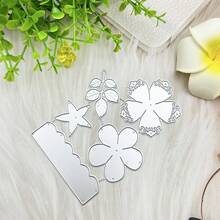 1pc Metal Cutting Dies - Elegant Rose And Butterfly Design, Suitable For Scrapbooking, Cardmaking And Craft Projects - Silver - View 6