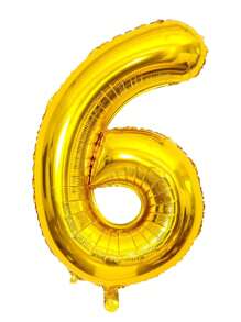 1pc 40-Inch Gold Color Number Foil Balloon, Birthday Party Decor, Photo Backdrop