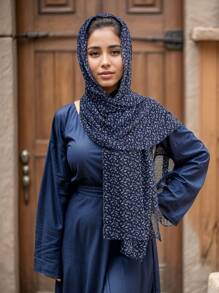 1 Piece Chiffon Paisley Cashew Print Chiffon Scarf, Elegant Female Hijab, Spring And Summer Soft And Breathable Sun-Proof Silk Scarf Shawl For Abaya