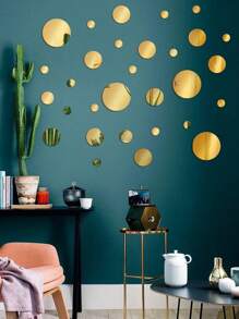 20/50/100/200pcs, 2cm Circular Acrylic Mirror Mosaic Tiles, 3D Crystal, Fashion Rhinestone Mirror Wall Sticker, Home Peel And Stick Geometric Wall Decor, For Bedroom, Living Room, Bathroom Decor, Glass Face, Shiny Sparkle, Reusable, DIY Jewelry Making, Party Craft, Phone Case, Gift Craft Decorative Sticker, Portrait Mirror Tile, Multi-Surface Installation Stickers