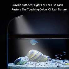 1 个迷你水族箱灯夹，5W（小）水族箱灯，7W（大）水族箱灯，USB 水族箱灯，360° 旋转照明，适用于小型鱼缸、淡水缸和水草缸