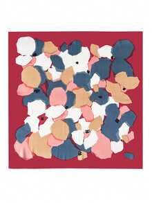 1pc Faux Silk Printed Neckerchief, Fashion Versatile Bandana Headscarf, Essential For Spring/Summer - Multicolor - View 4