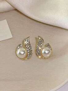 6pcs/Set Premium Elegant Versatile Stud Earrings, Suitable For Women's Everyday & Holiday Wear (No Box) - Six-piece Set a - View 3