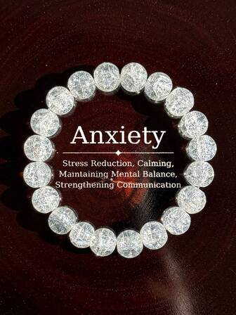 1 st Freeform Crystal Quartz Bead Armband för kvinnor, vardagskläder, Peaceful Mind Smycken, Holiday Present