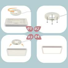 Luz de techo LED plana - Luz de dormitorio 23CM Luz de baño 18W Luz de cocina Angular Luz de techo de dormitorio Luz de pasillo Luz de techo de baño 4000K para baño, cocina y pasillo