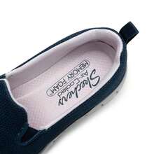 Skechers GRACEFUL Women's Slip-On Casual Shoes, Lightweight, Breathable, Low-Cut, Retro Style, Mom Shoes, Everyday Sports Shoes 100842-NVLV - Navy/Lavender - View 6