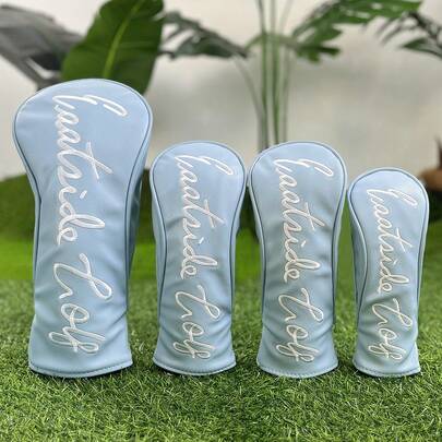1pc Interesting Sky Blue Golf Club Head Cover, Fashionable Golf Club Cover, Suitable For Male And Female Outdoor Enthusiasts. Made Of Waterproof And Durable Materials, Providing The Best Protection For Your Golf Club