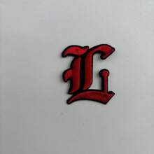 1 Pièce Optionnelle Alphabet Noir Edge Patch Brodé, Fer Sur/insignes, Vêtements Et Accessoires Décoration