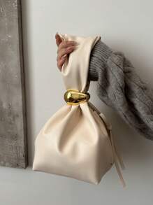 Bolso de farol elegante y versátil de diseño de moda, bolso pequeño para mujer. Bolso de tote de estilo alto, bolso elegante para commuter