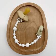 1 Peça Chupeta de Silicone com Formato de Urso, Brinquedo de Dentição, Presilha para Chupeta, Presilha de Plástico para Chupeta, Sem Chupeta