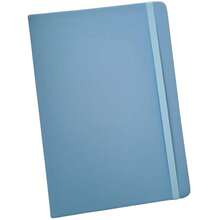 Moleskine Style Notebook 14x20 SKETCHBOOK With Or Without Lines - 淡藍色-帶線 - 查看 1