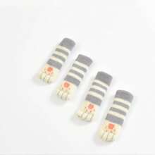 4pcs Paw Pattern Anti-Slip Table Leg Cover, 1pc Cute Chair Foot Pad For Home, Door Handle Cover,Thickened Cat Claw Stool Leg Protectors Socks,Put On Socks For Chair,Protect Your Floor And Furniture With These Knitted Table Leg Socks