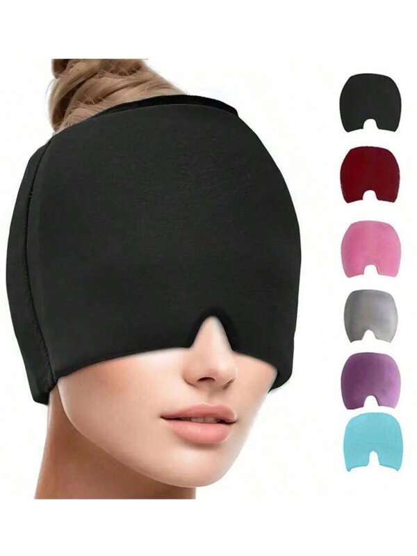 1pc Gel Ice Pack Headache Migraine Relief Cap(Single Layer) - Stretchable Headgear For Cold & Hot Therapy To Alleviate Headaches, Unscented, Use Without Power, Battery-Free - Effective For Tension, Stress, Fever, Fatigue Relief, Back To School Supplies,Christmas, Valentine's Day, Mother's Day Gifts