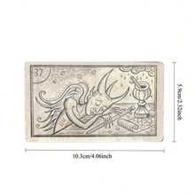 1 件 - 黑：残月神谕卡 - 52 张双面浮雕卡，用于迷人的塔罗牌和神谕解读，包括骷髅和骨头以及神秘符号的详细插图，非常适合收藏家，神秘卡片 | 诡异的美学 | 大气的设计 - 彩色 - 查看 7