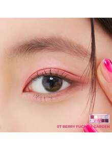 Rom&nd Romand Better Than Palette 07 浆果紫红色花园眼影盘，自然日常配色，易于晕染，色彩鲜艳，丝绒质地，哑光和珠光双色，显色度高，持久不脱妆，韩国彩妆，K-Beauty，7.4克/0.26盎司 - 07 BERRY FUCHSIA GARDEN - 查看 7