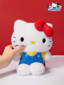 Sanrio 1PC Hello Kitty Furry Backpack, Adjustable Shoulder Straps, Exquisite Embroidery, Cartoon Characters, Red Cute And Fashionable Y2K Style, Can Be Used As A Good Choice For Friends To Give Gifts, Back To School Season Gifts, Travel Accessories, Beach Bag, Summer Travel Essentials, Carry On Travel Bag