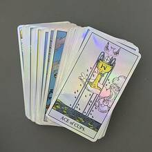 78 Pcs Illuminating Classic Tarot Cards, Fortune Telling Card Game - Multicolor - View 5