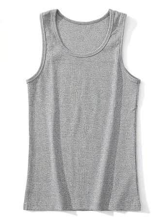 Heavyweight American Style Thick Rib Knit Tank Top Vintage Fitness Compression Shirt Men, Elastic Cotton Rib Vest, Training New, Slim Fit Men's Sleeveless Tops, Summer