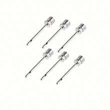 10pcs Stainless Steel Sports Ball Inflator Needles - Valve Adapters For Soccer, Basketball And Football - Silver - View 4